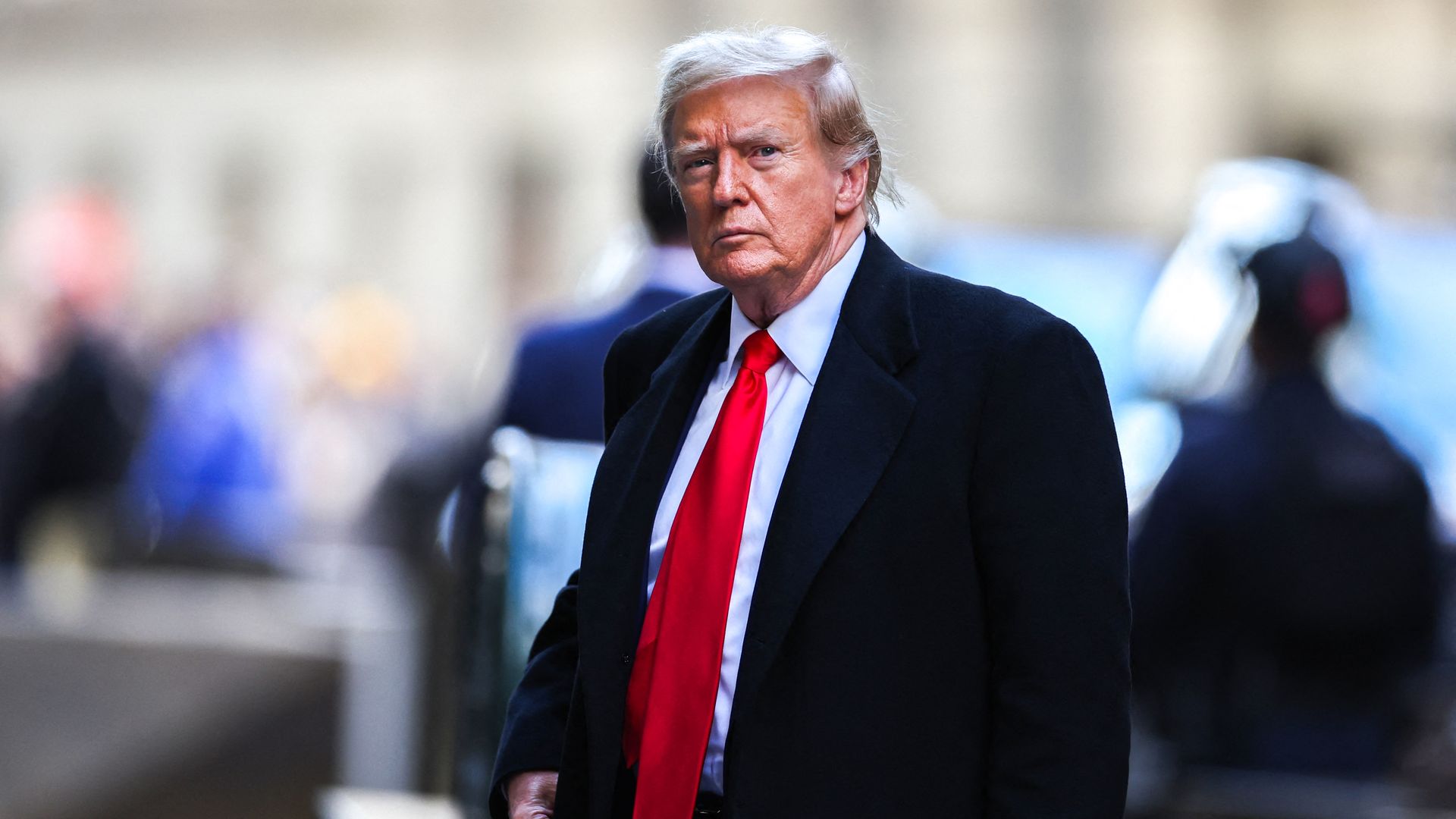 Former President Trump appears in New York City