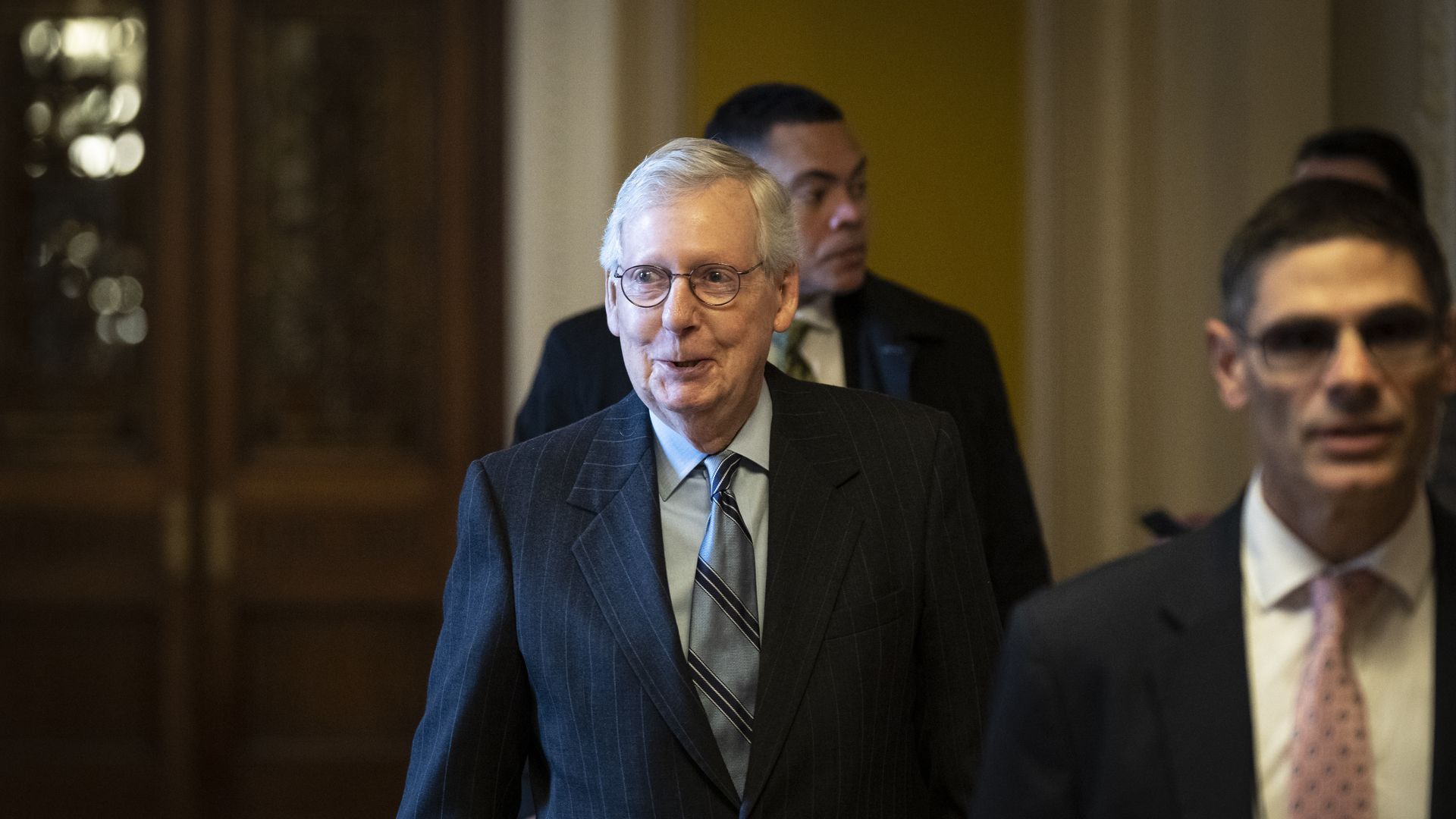Senate Minority Leader Mitch McConnell (R-Ky.) in the Capitol on Nov. 15.