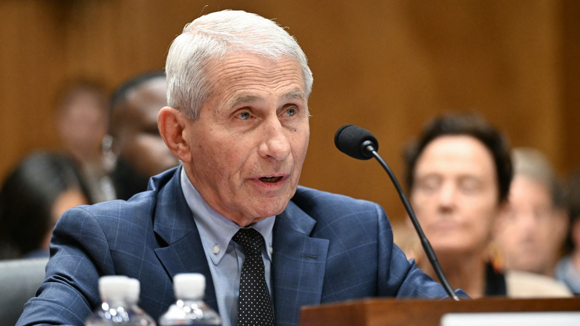 Anthony Fauci testifies before the Senate Homeland Security and Governmental Affairs Committee during a hearing on Capitol Hill in Washington, D.C.