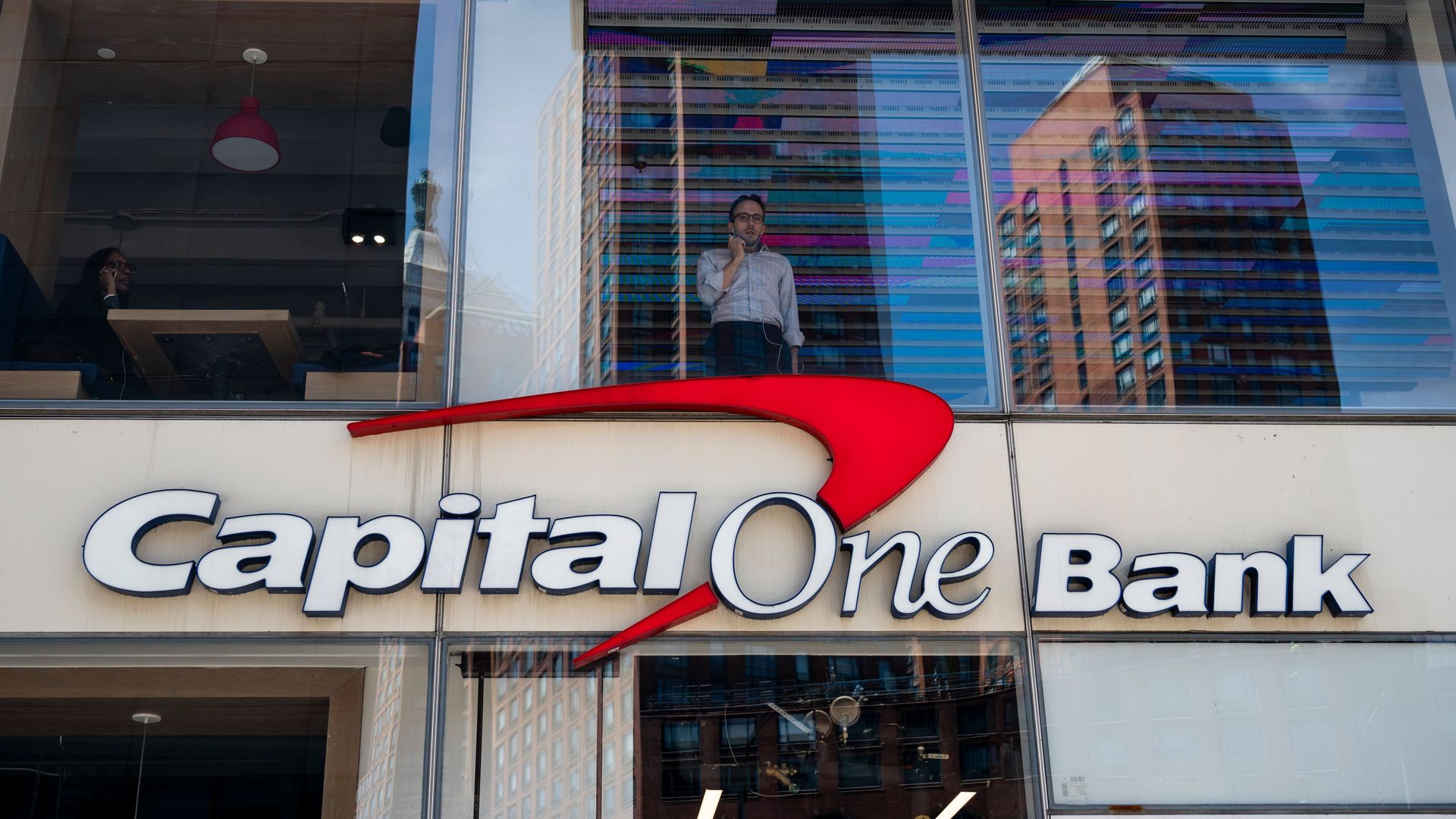 Photo of a Capital One Bank sign