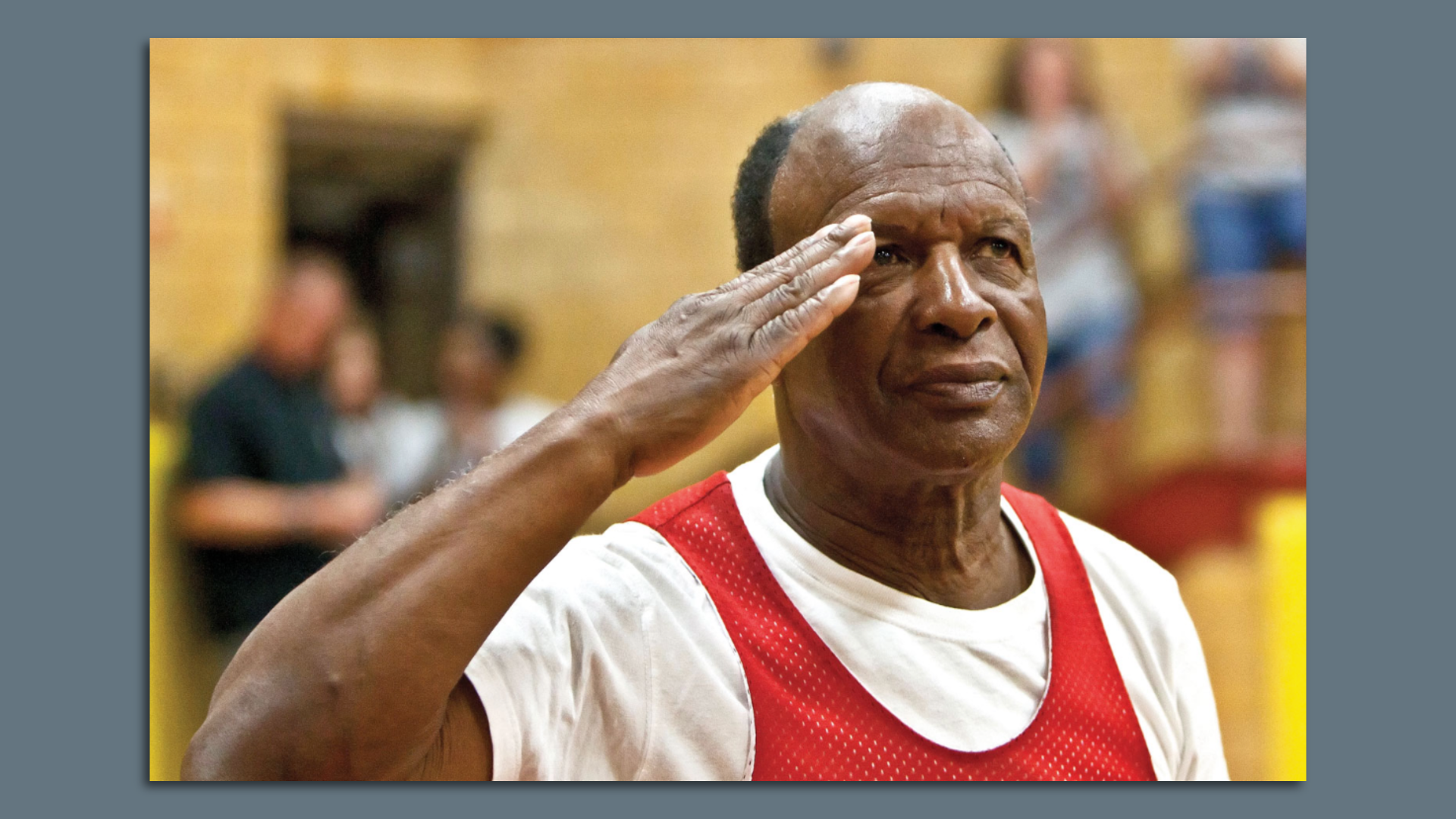 Guy in a basketball outfit