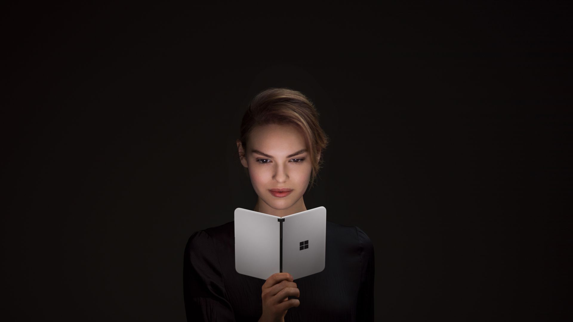 A stock photo of the microsoft duo