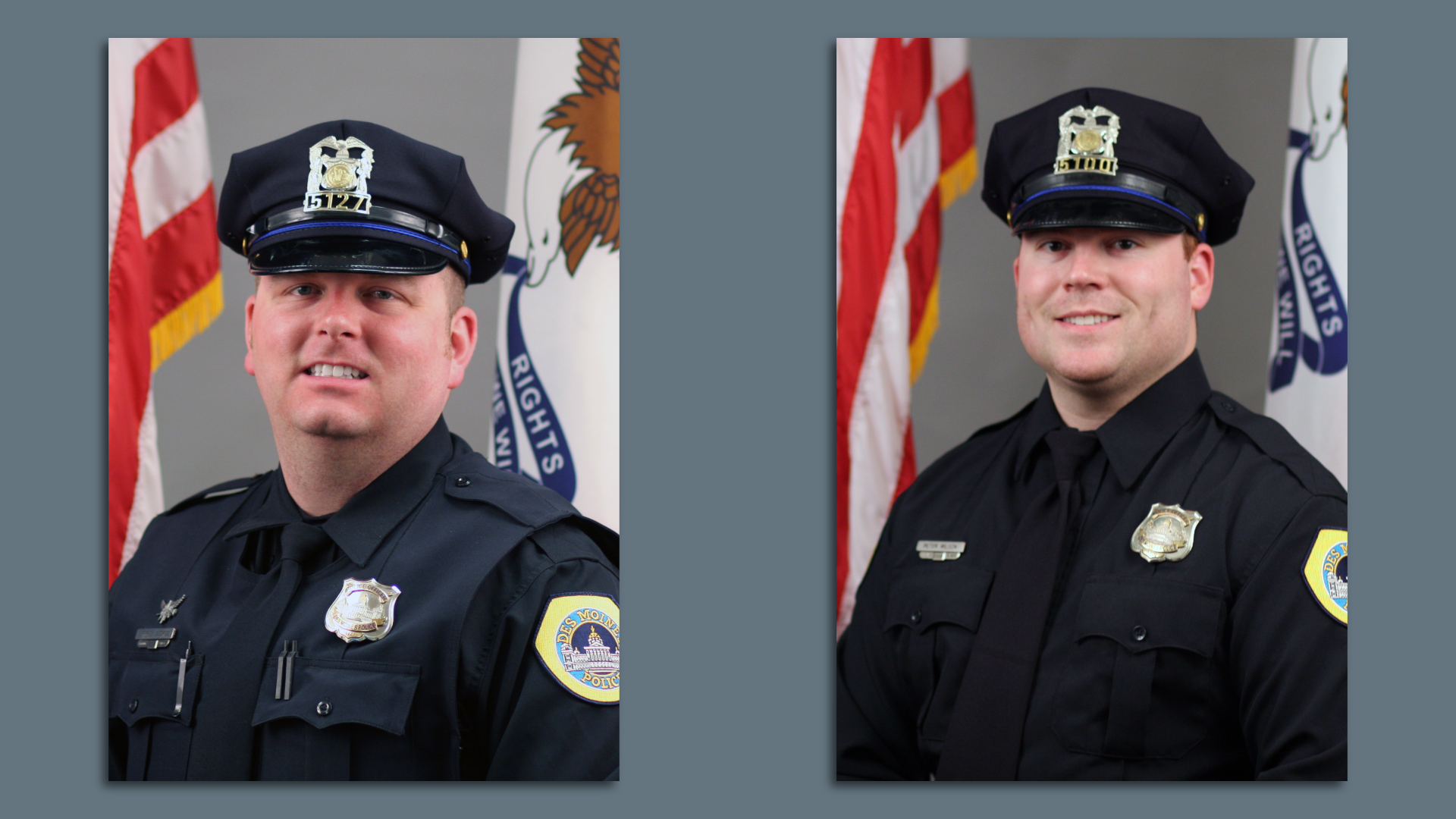 A photo of Des Moines police officers.