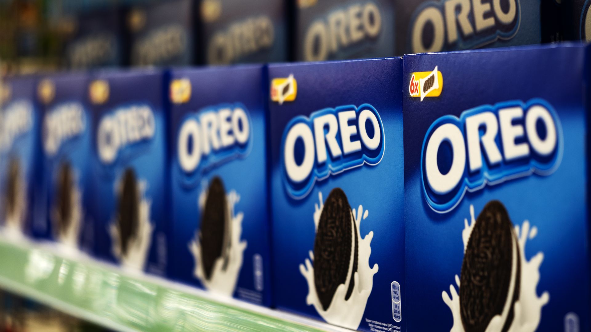 Oreos on shelf