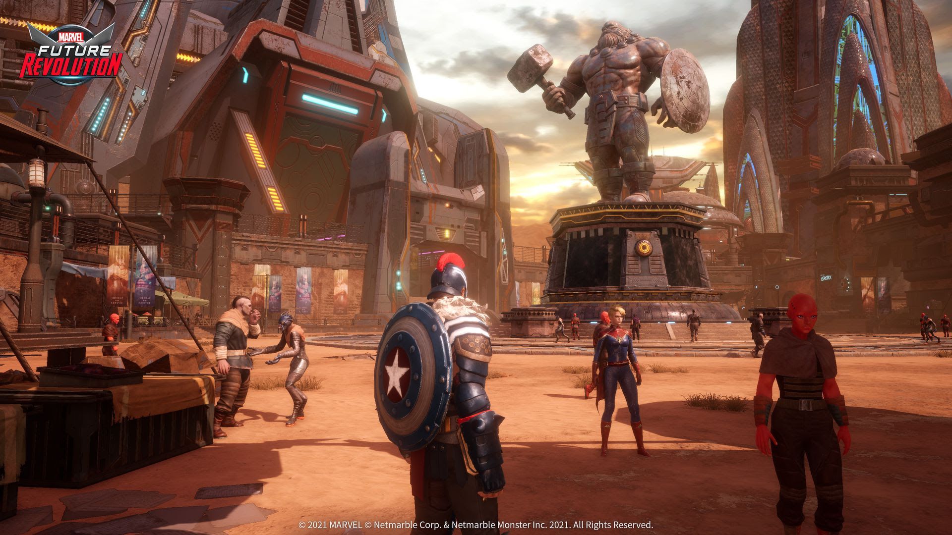 Screenshot from the video game Marvel Future Revolution