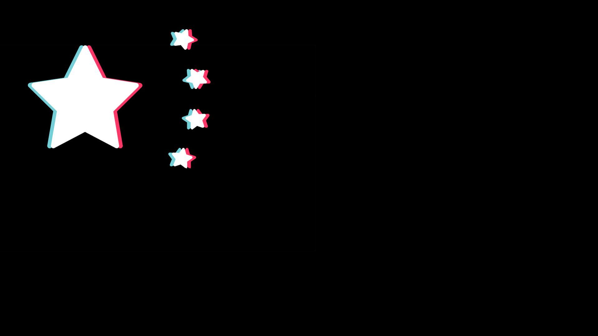 Illustration of the Chinese flag with the stars rendered in TikTok's logo style.