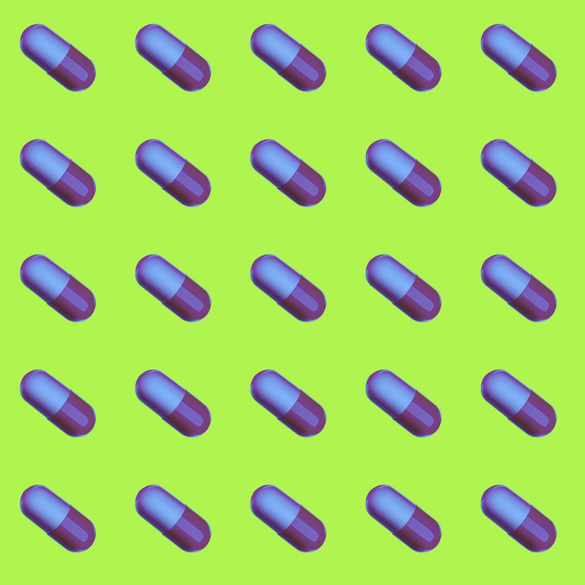 Illustration of a pattern of pills
