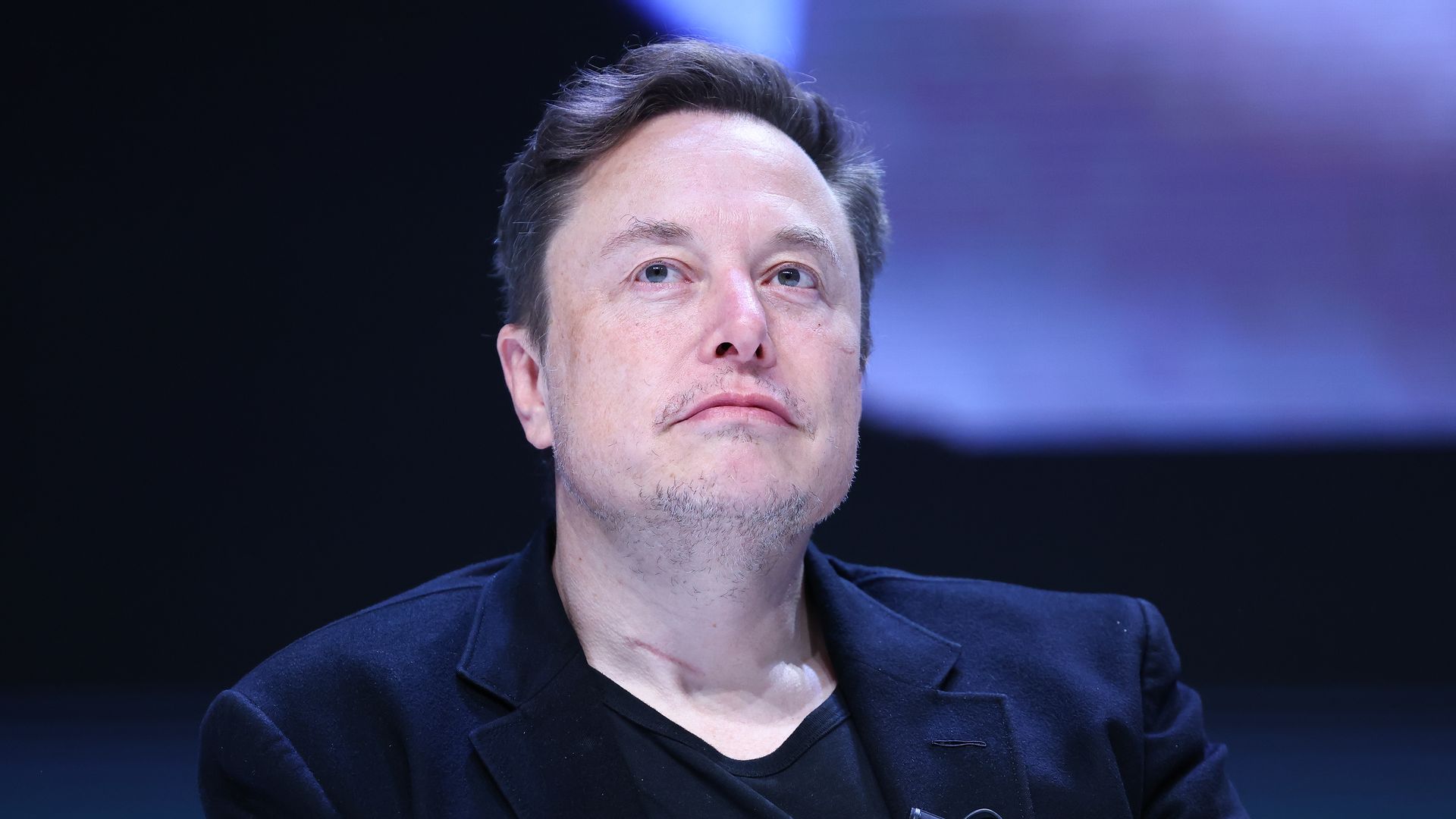 Elon Musk attends 'Exploring the New Frontiers of Innovation: Mark Read in Conversation with Elon Musk' session during the Cannes Lions International Festival Of Creativity 2024 - Day Three on June 19, 2024 in Cannes, France.