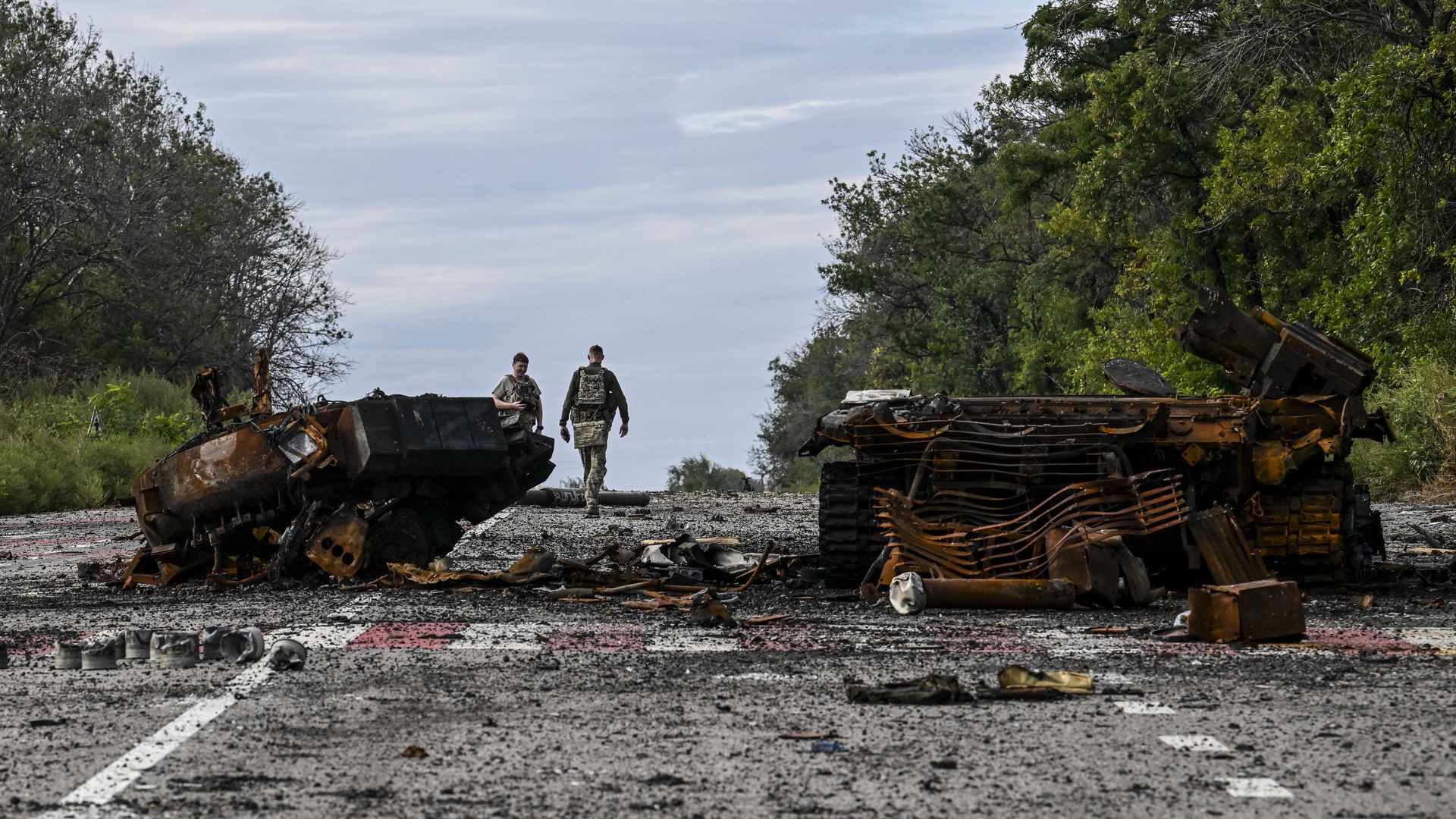Ukrainian forces in Kharkiv