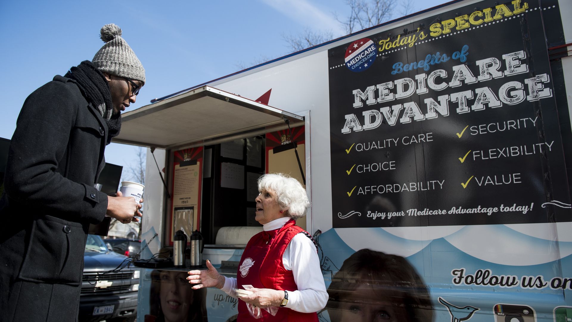 Truck advertising Medicare Advantage