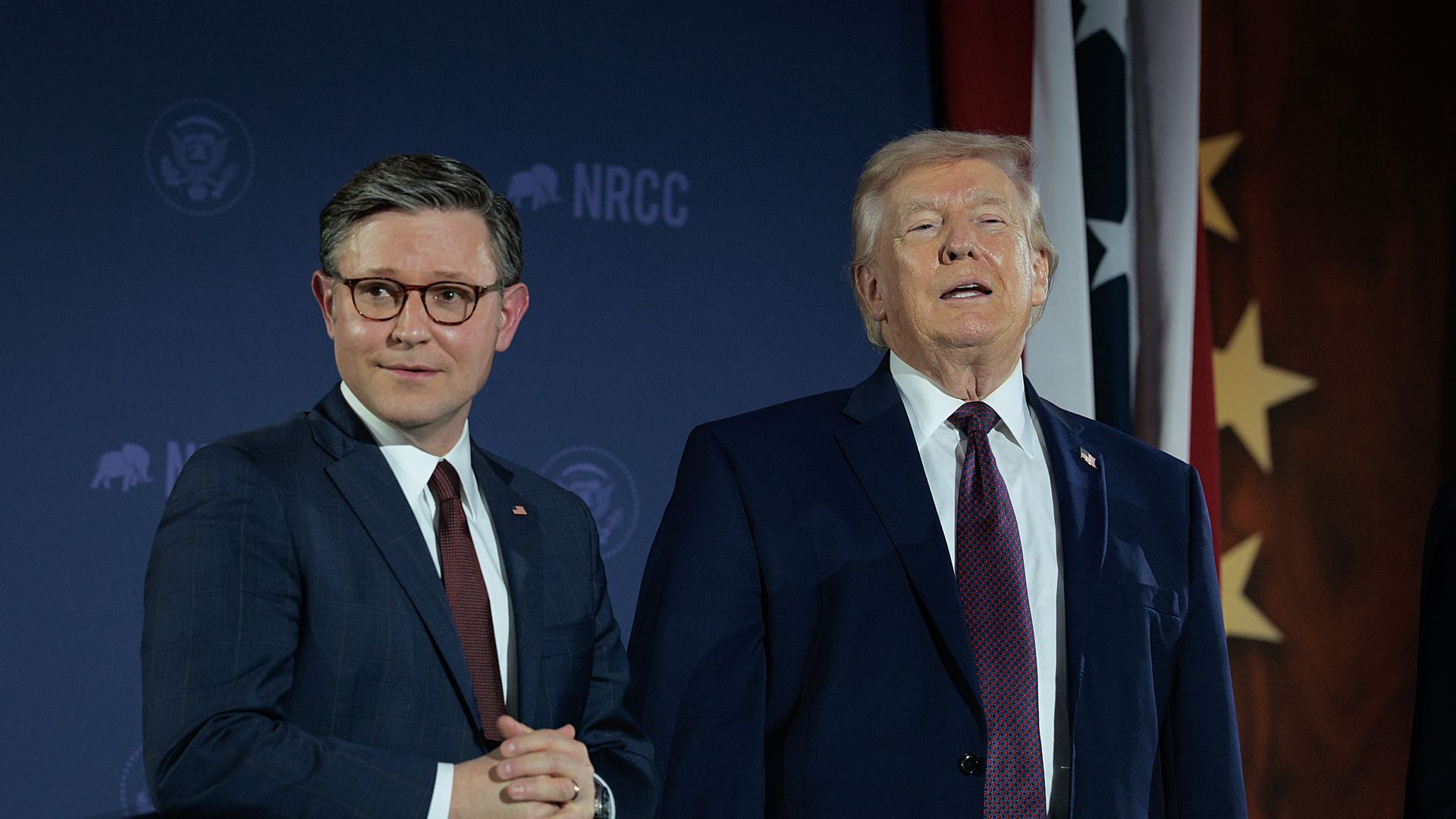 This is Mike Johnson and Donald Trump