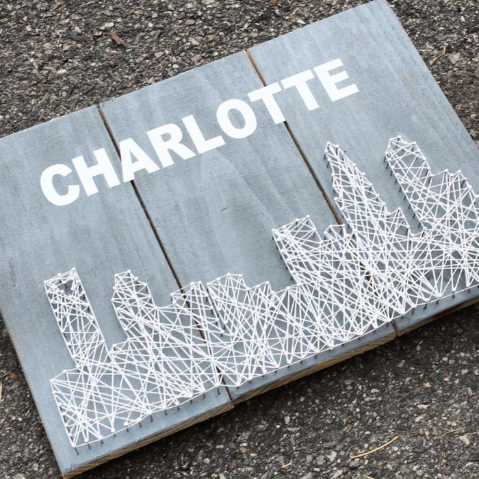 Nail and string art by Crowned Sparrow Co via Facebook