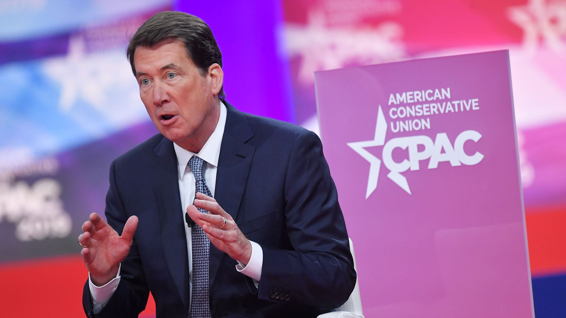 Former U.S. Ambassador to Japan Bill Hagerty speaking at CPAC in 2019.