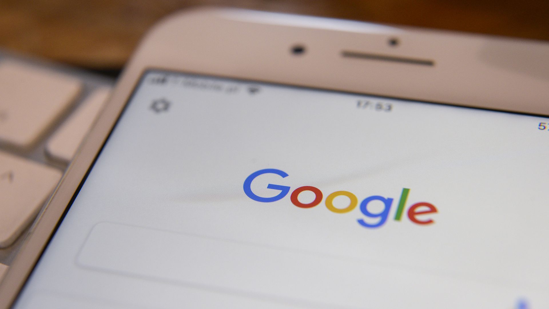 Google home page on a phone