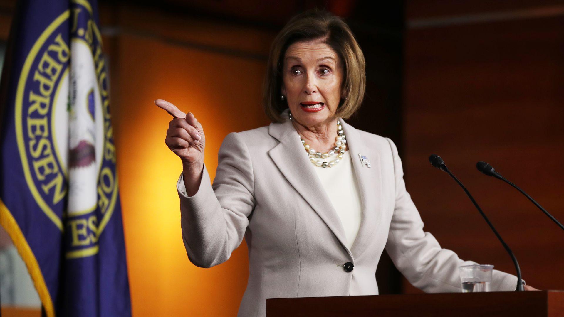 Speaker of the House Nancy Pelosi (D-CA) talks to reporters during her weekly news conference at the U.S. Capitol October 17, 2019 in Washington, DC. 