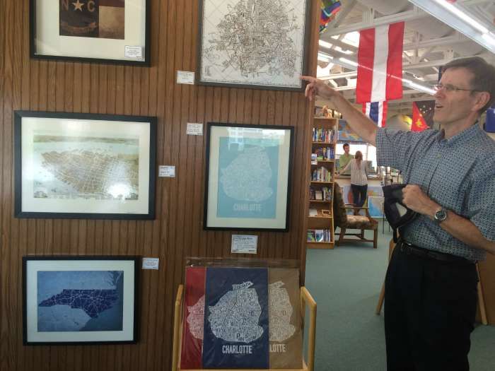 map selection at the map shop charlotte