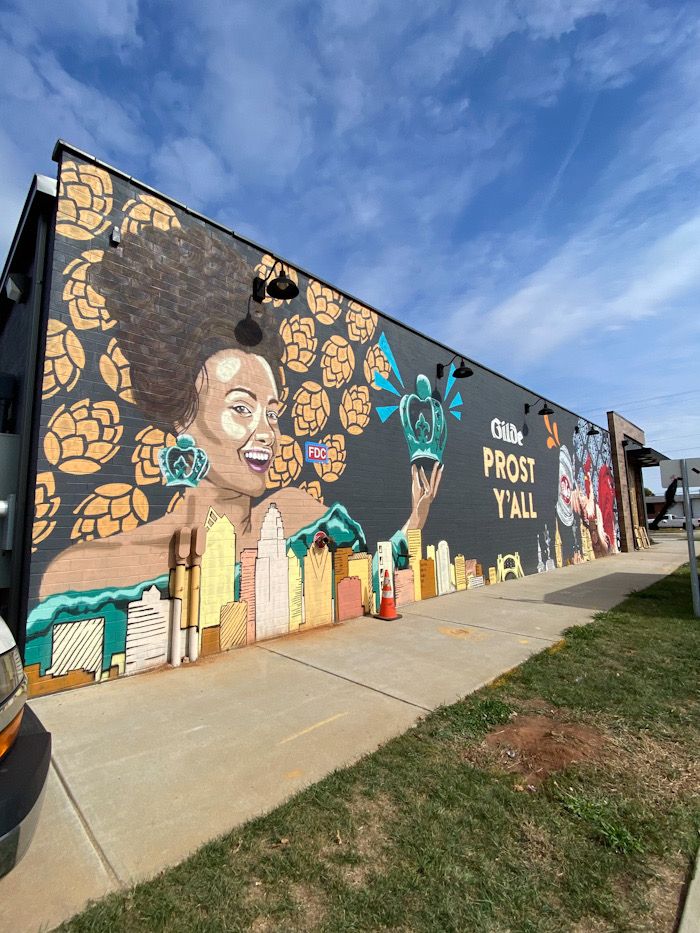 Gilde brewery exterior mural