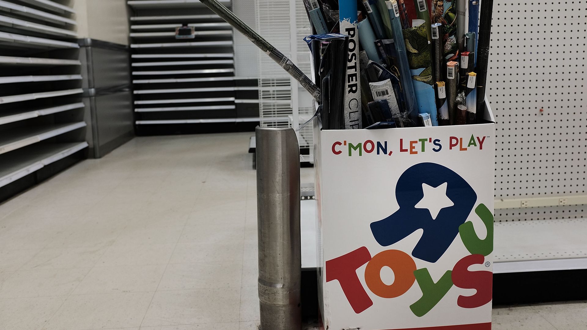 An empty Toys "R" Us store.