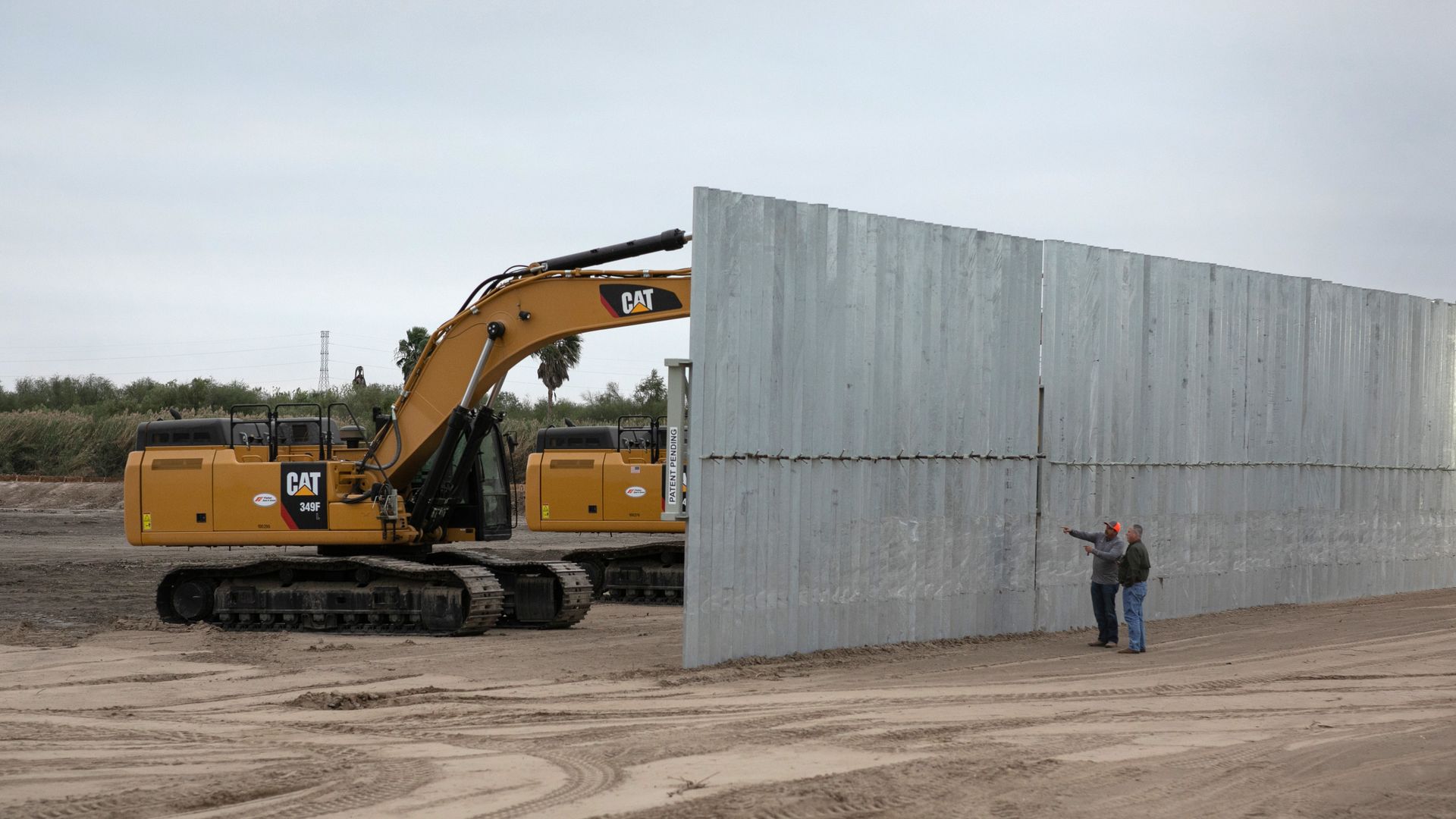 Border wall construction at the U.S.-Mexico border