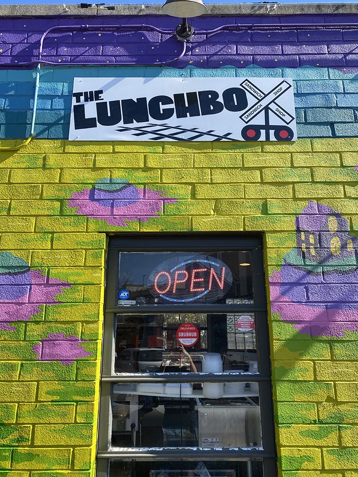 lunchbox sandwich shop plaza midwood exterior