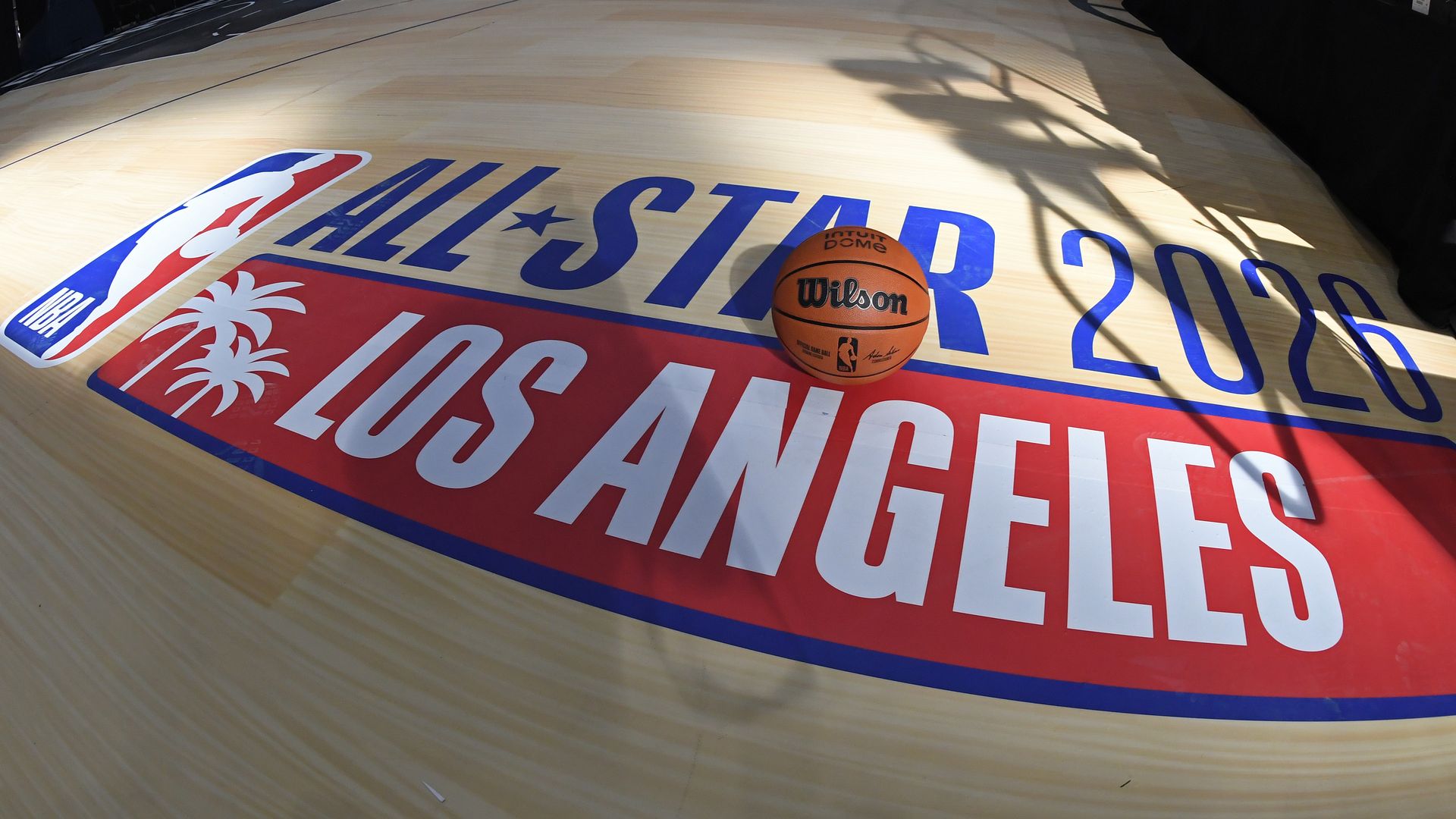 An overall view during the announcement that 2026 NBA All Star Weekend will be hosted by the LA Clippers and held at the Intuit Dome during a press conference on January 16, 2024 at Intuit Dome in Los Angeles, California.