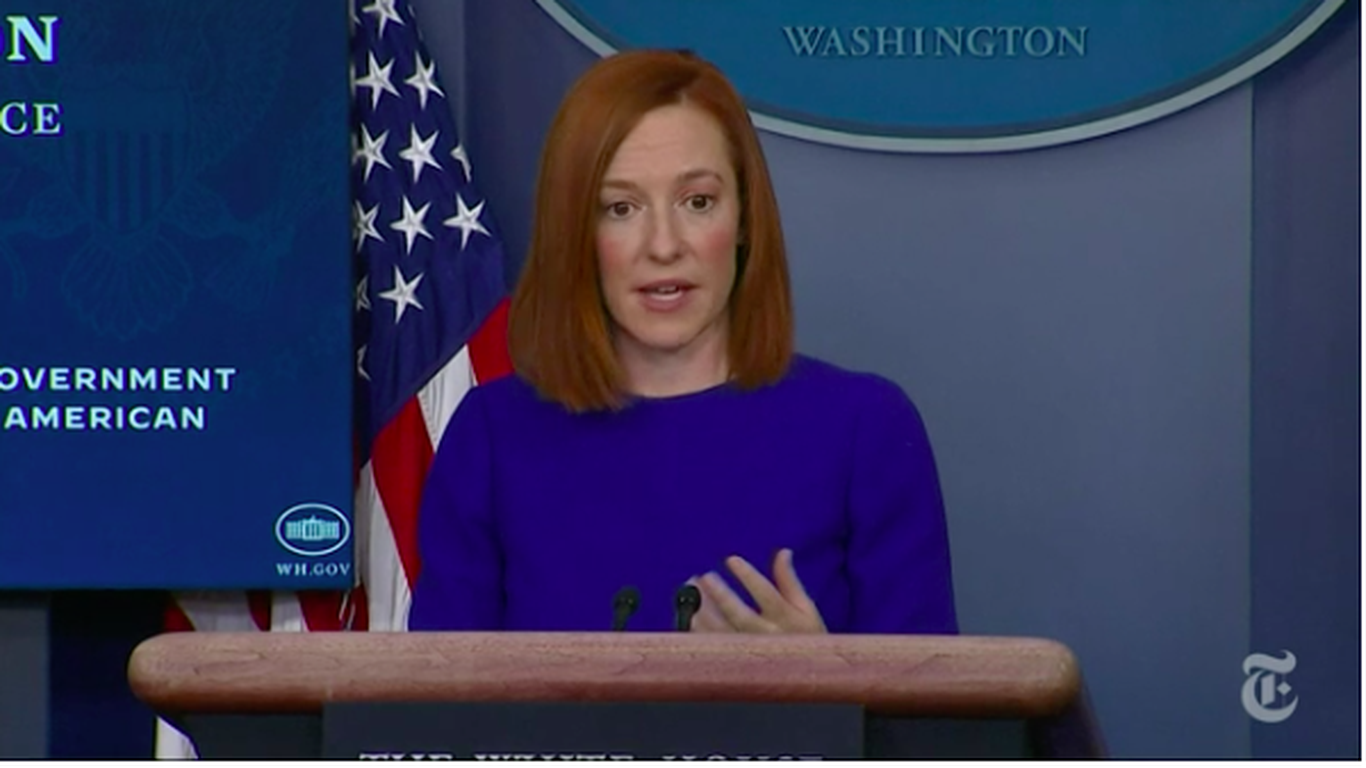 Jen Psaki holds inaugural briefing as Biden press secretary