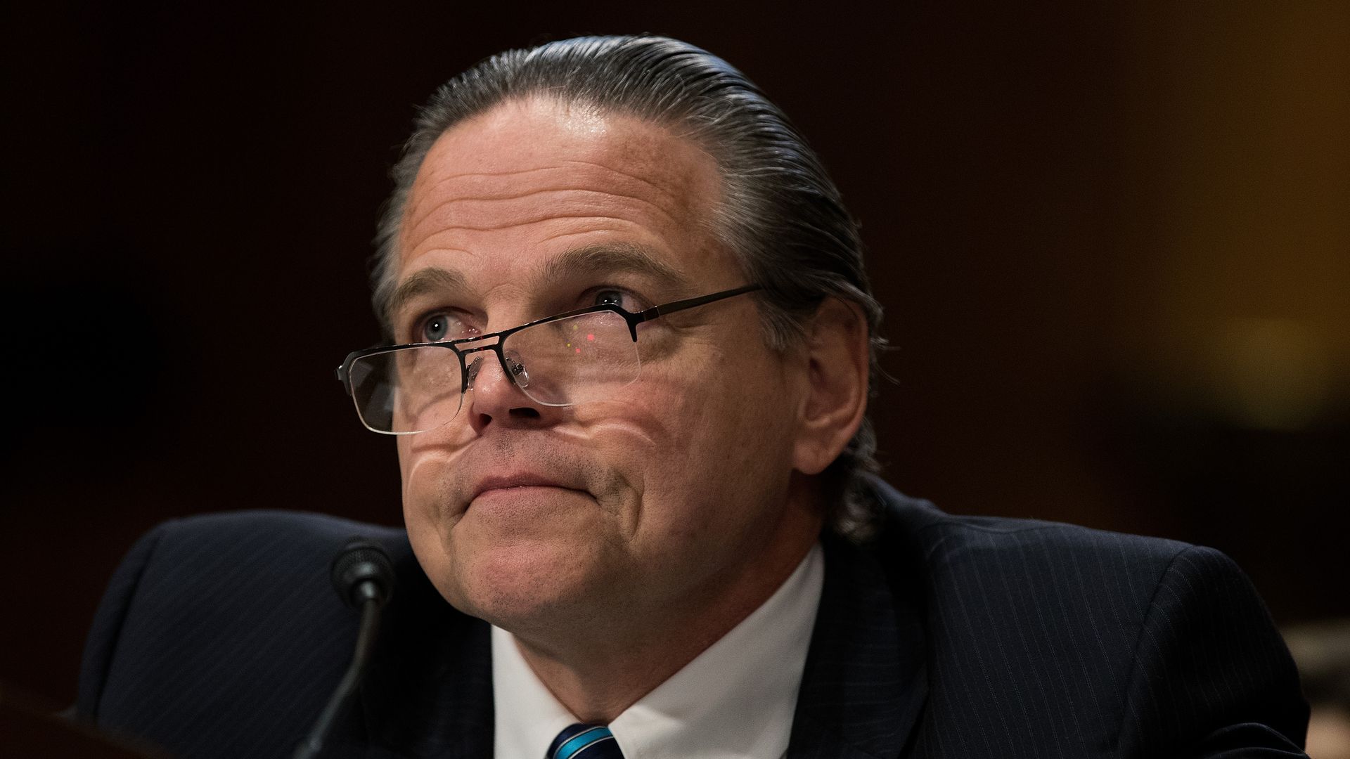  Daniel Foote testifies during a Senate Foreign Relations Committee hearing.