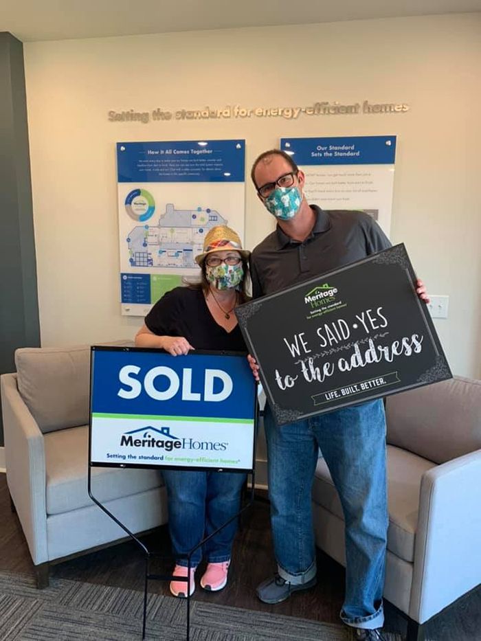 Sarah and Jon Ramberg at Meritage_Amberley in Belmont