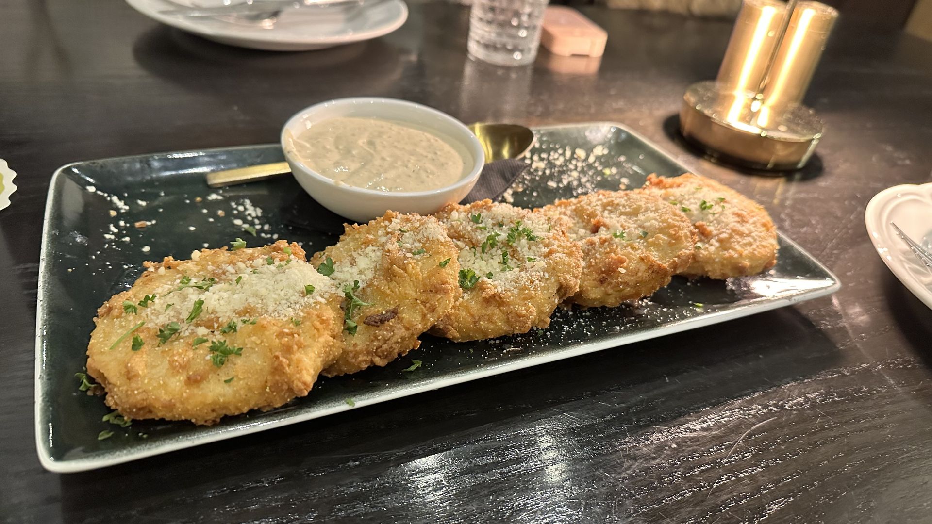 Grindstone fried green tomatoes