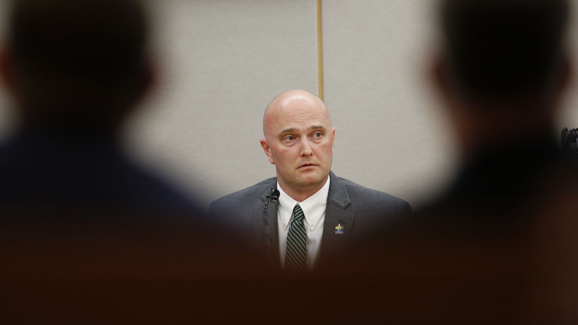 Fired Balch Springs police officer Roy Oliver during his trial at the Frank Crowley Courts Building in Dallas. Photo: Rose Baca-Pool/Getty Images