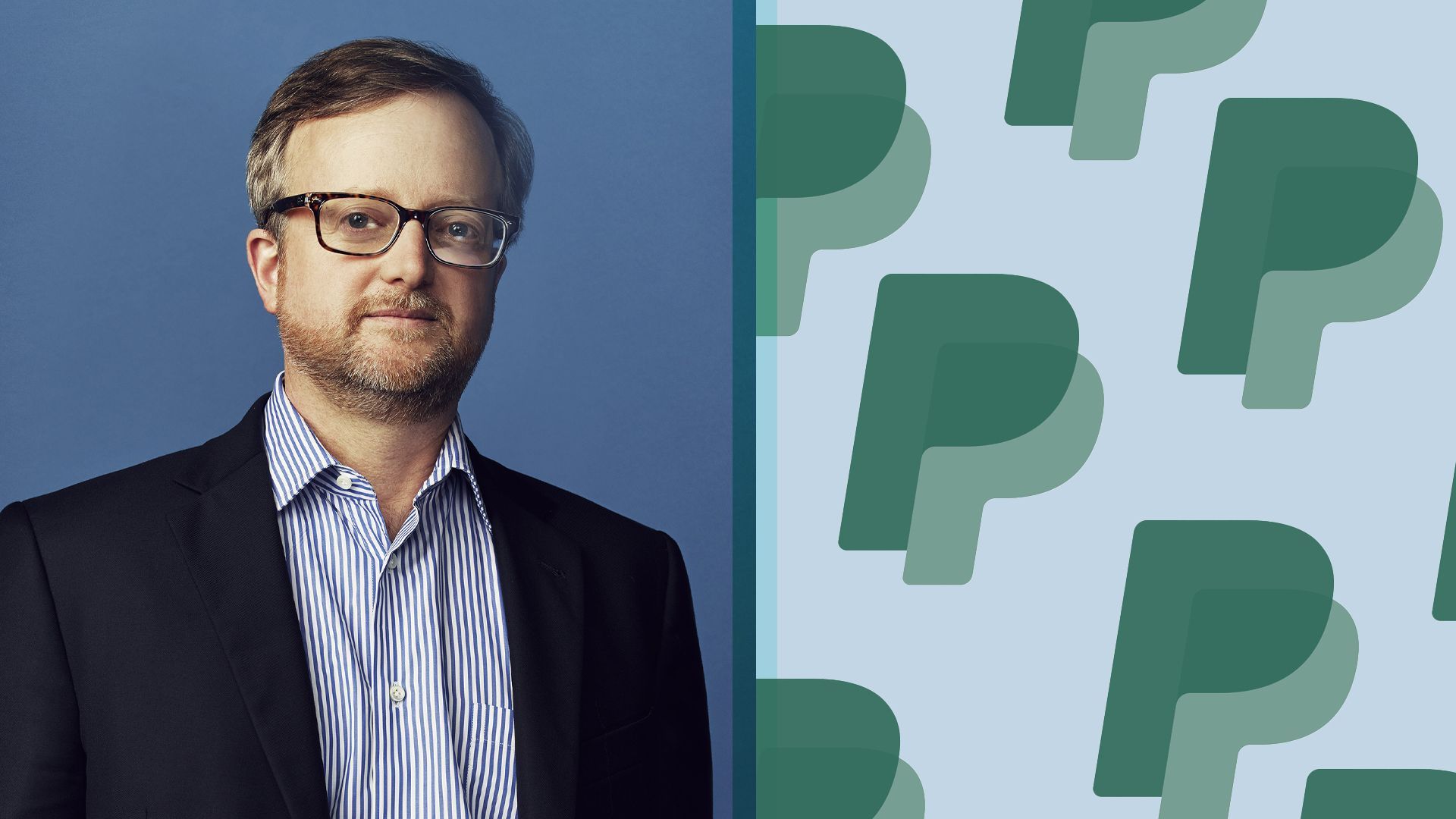 Photo Illustration of Franz Paasche, PayPal's Chief Corporate Affairs Officer