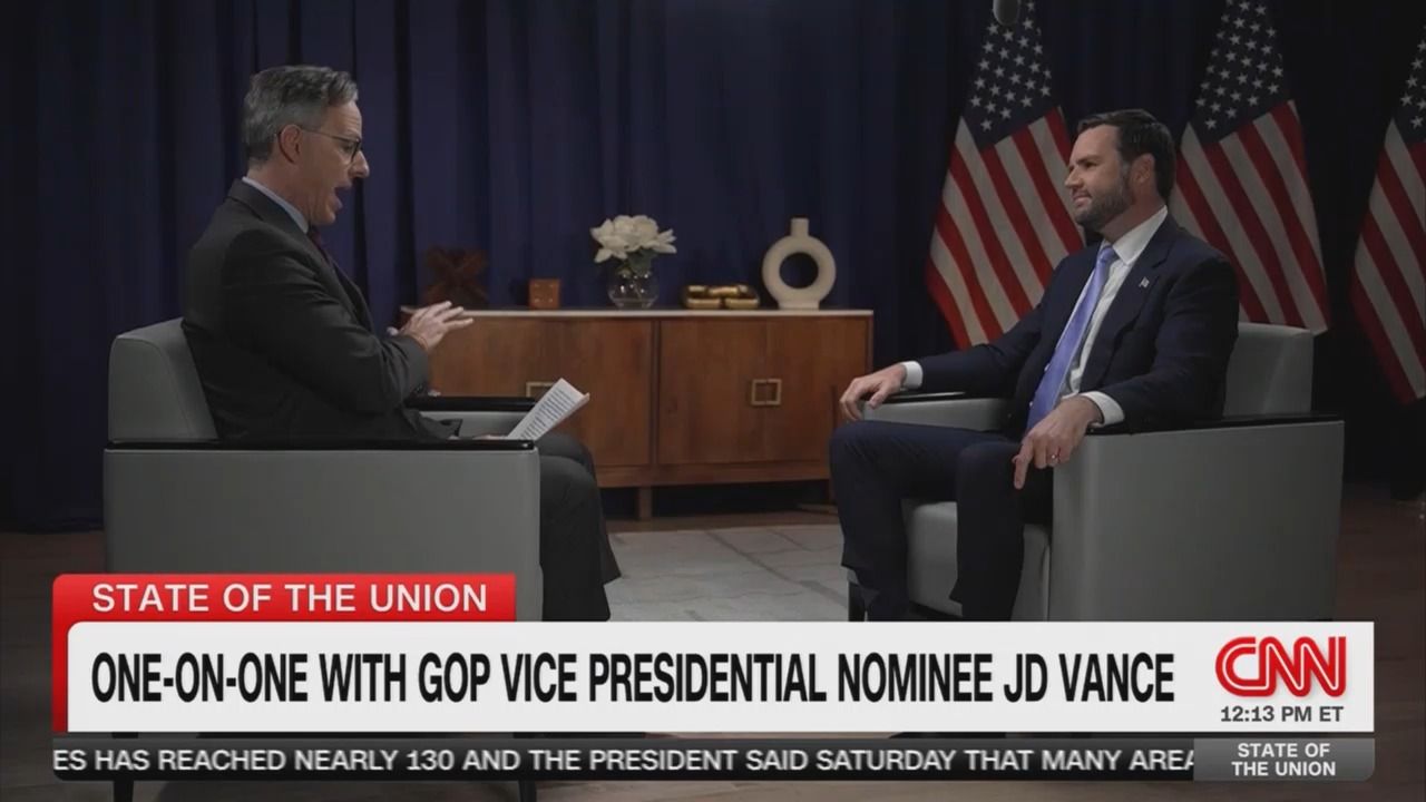 CNN's Jake Tapper interviews Ohio Sen. JD Vance.