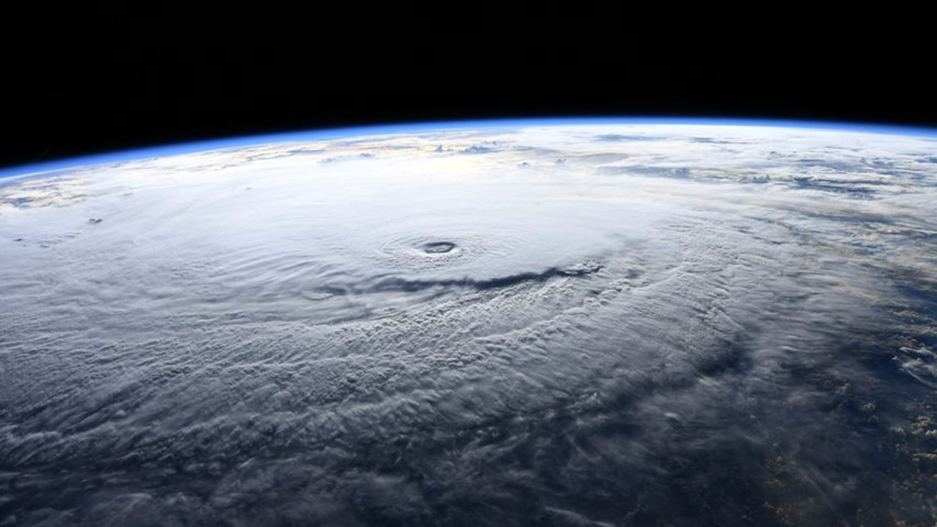 NASA astronaut Ricky Arnold photographed Hurricane Lane during a flyover on Aug. 22, 2018.