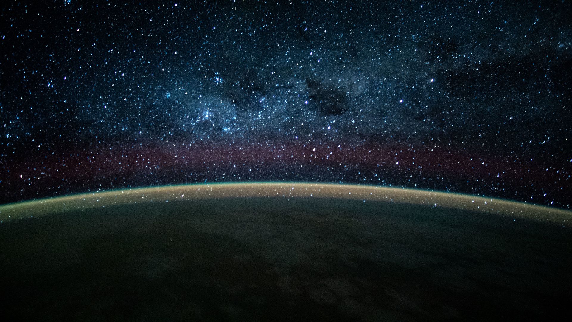 Earth from space as seen at night