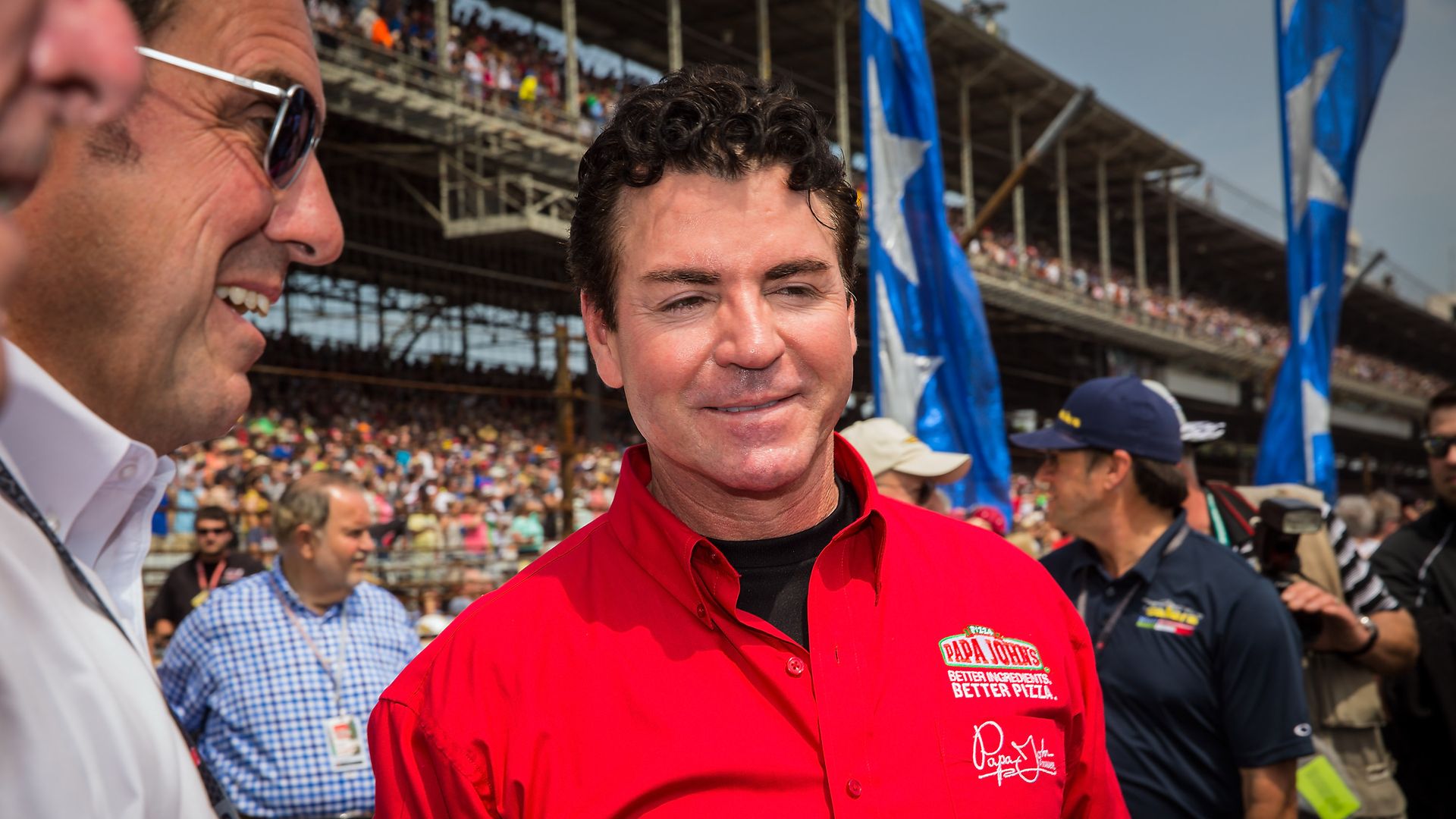 John Schnatter at the Indy 500.