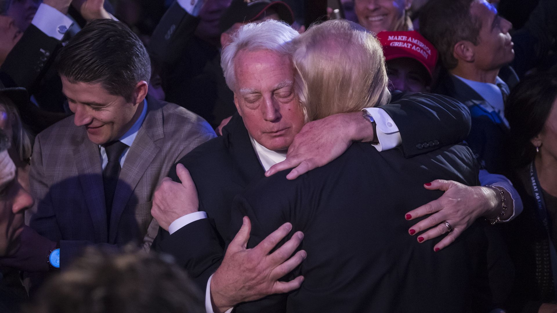 Trump and his brother.