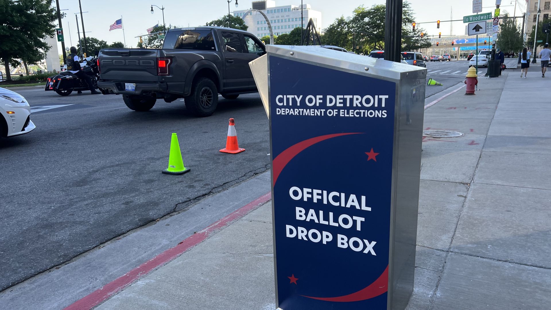 Detroit ballot drop box