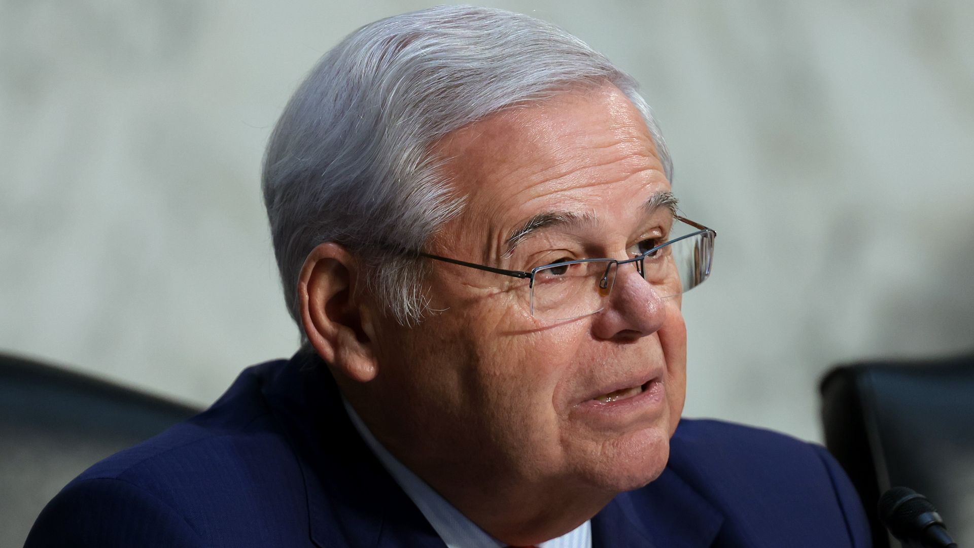 Sen. Bob Menendez (D-N.J.) during a Senate committee hearing in December 2023.