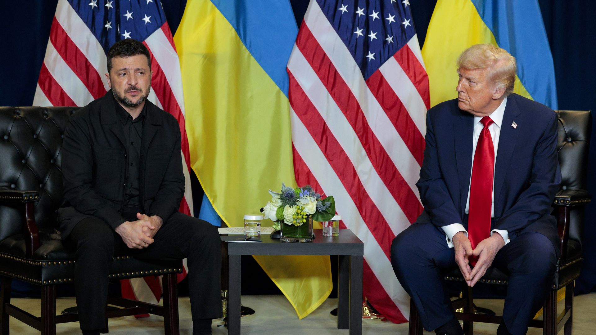 Trump and Zelensky