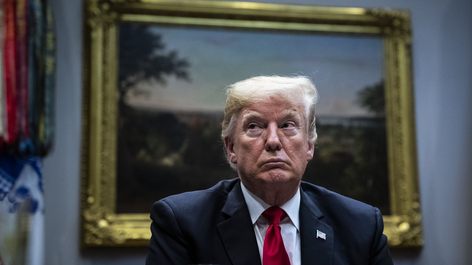 President trump sitting