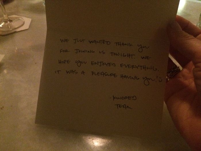 kindred thank you card