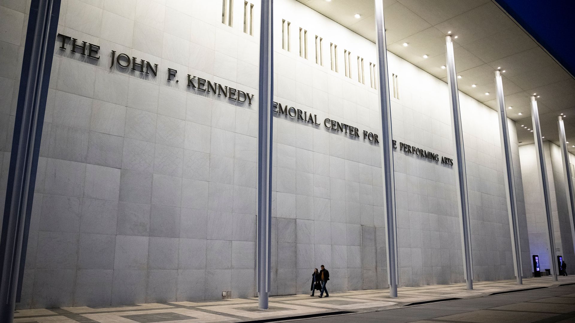 The exterior of the Kennedy Center