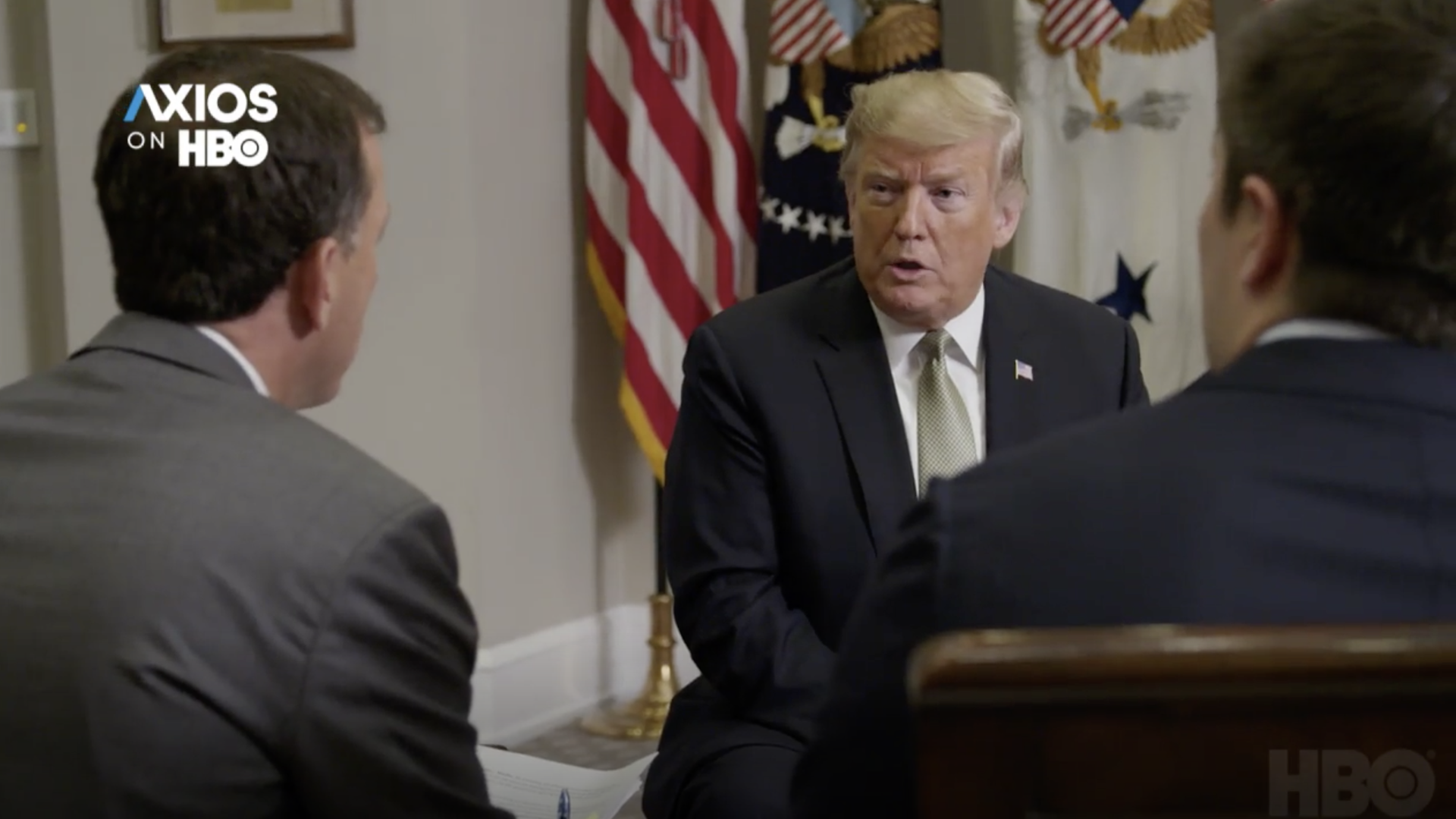 President Trump speaks with Axios on HBO