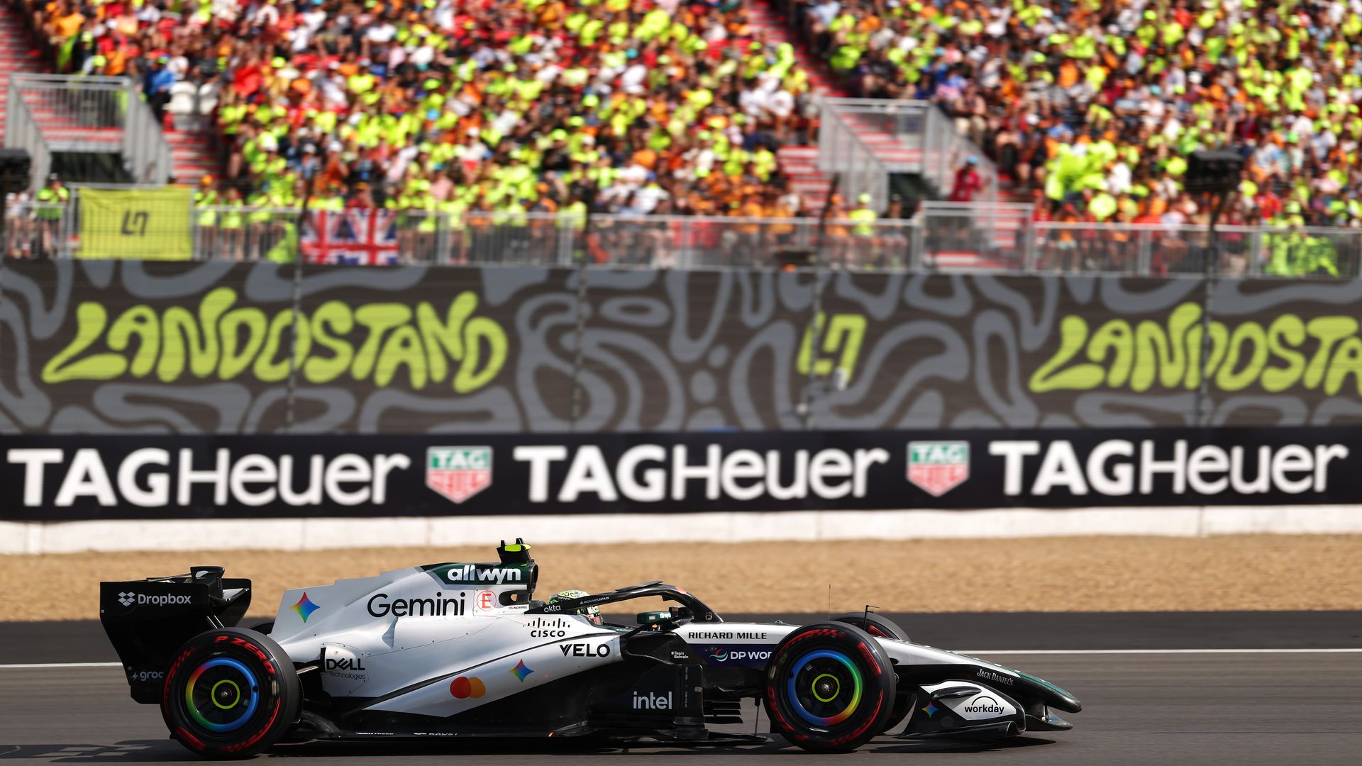 Lando Norris of Great Britain driving the McLaren MCL40 Mercedes on track during qualifying ahead of the F1 Grand Prix of Great Britain at Silverstone Circuit on July 4.