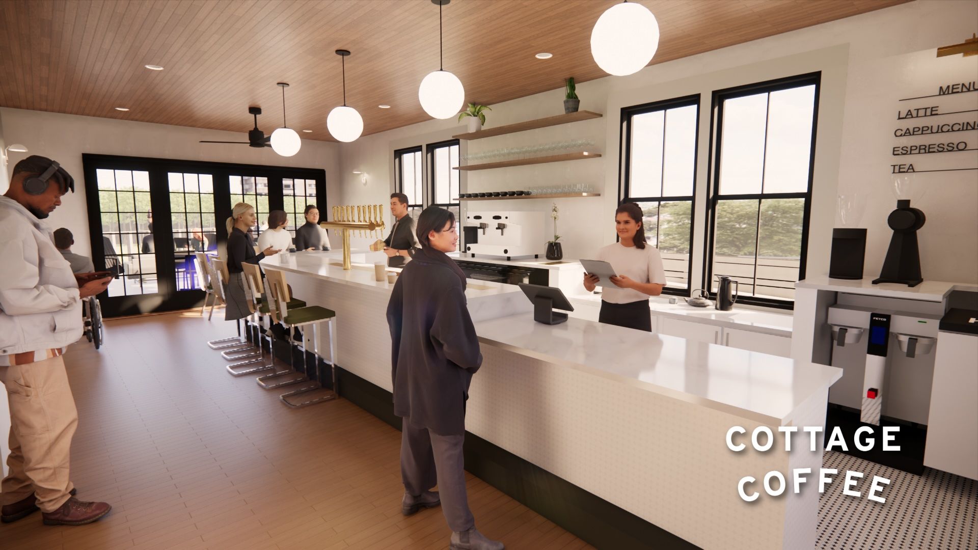 Cottage Coffee rendering