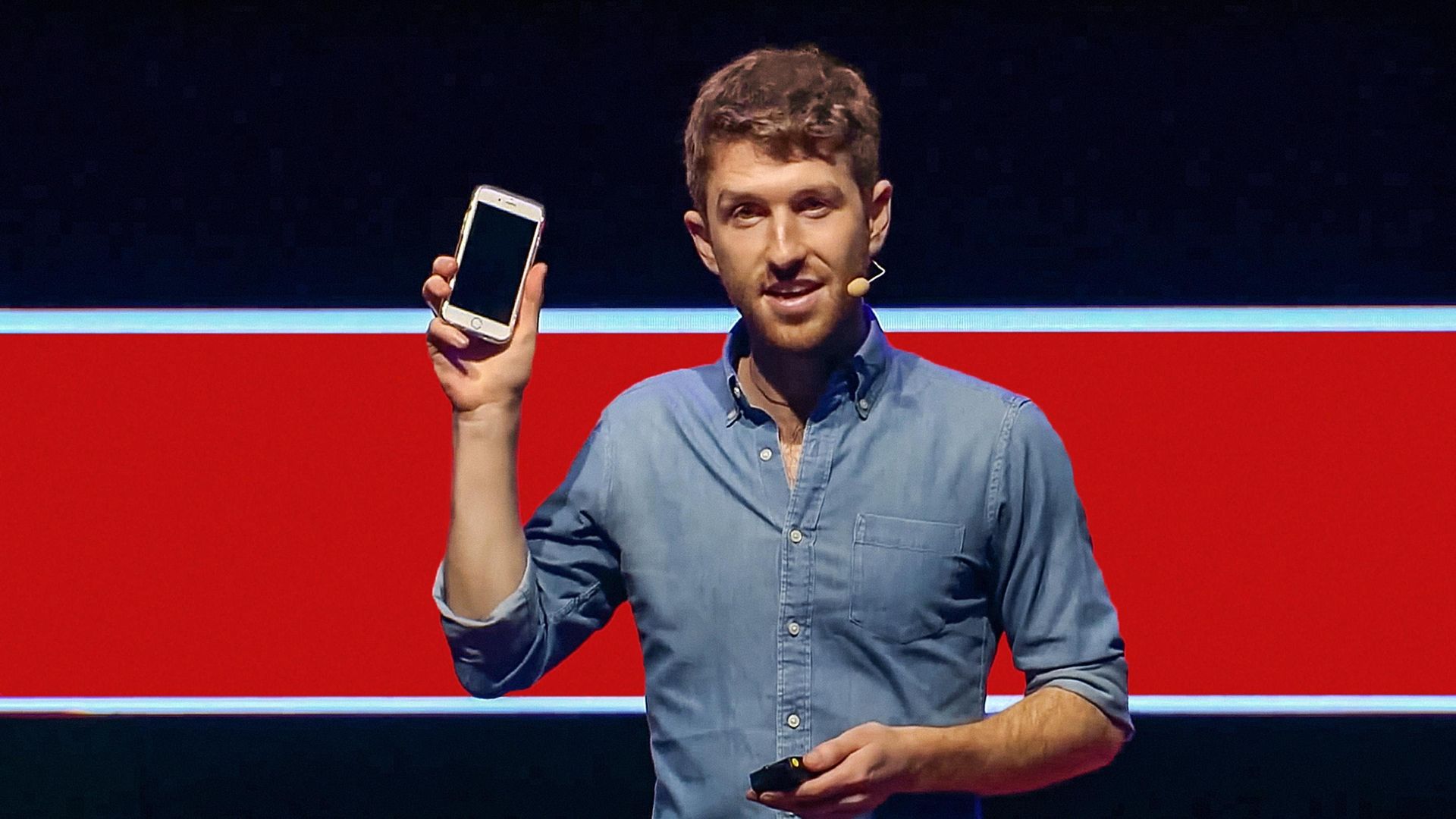 Tristan Harris, speaking at TED