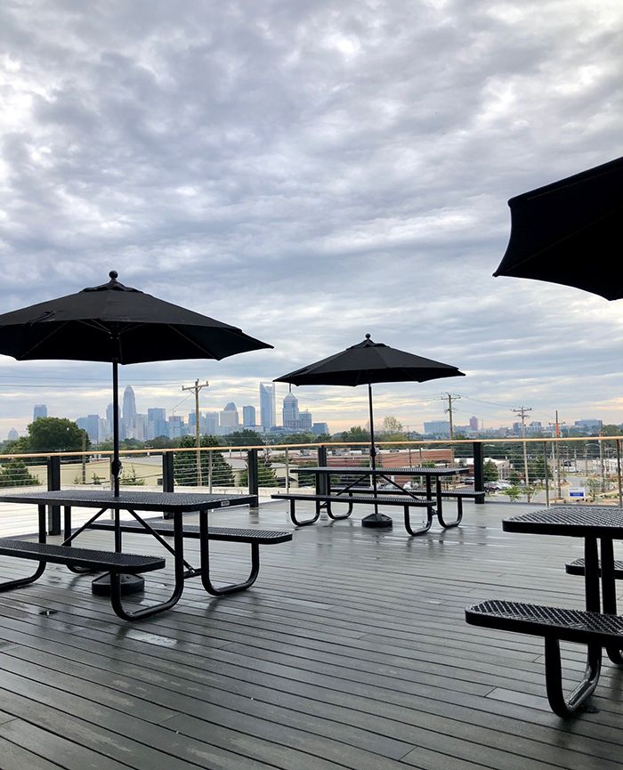 patio at wray ward ad agency charlotte