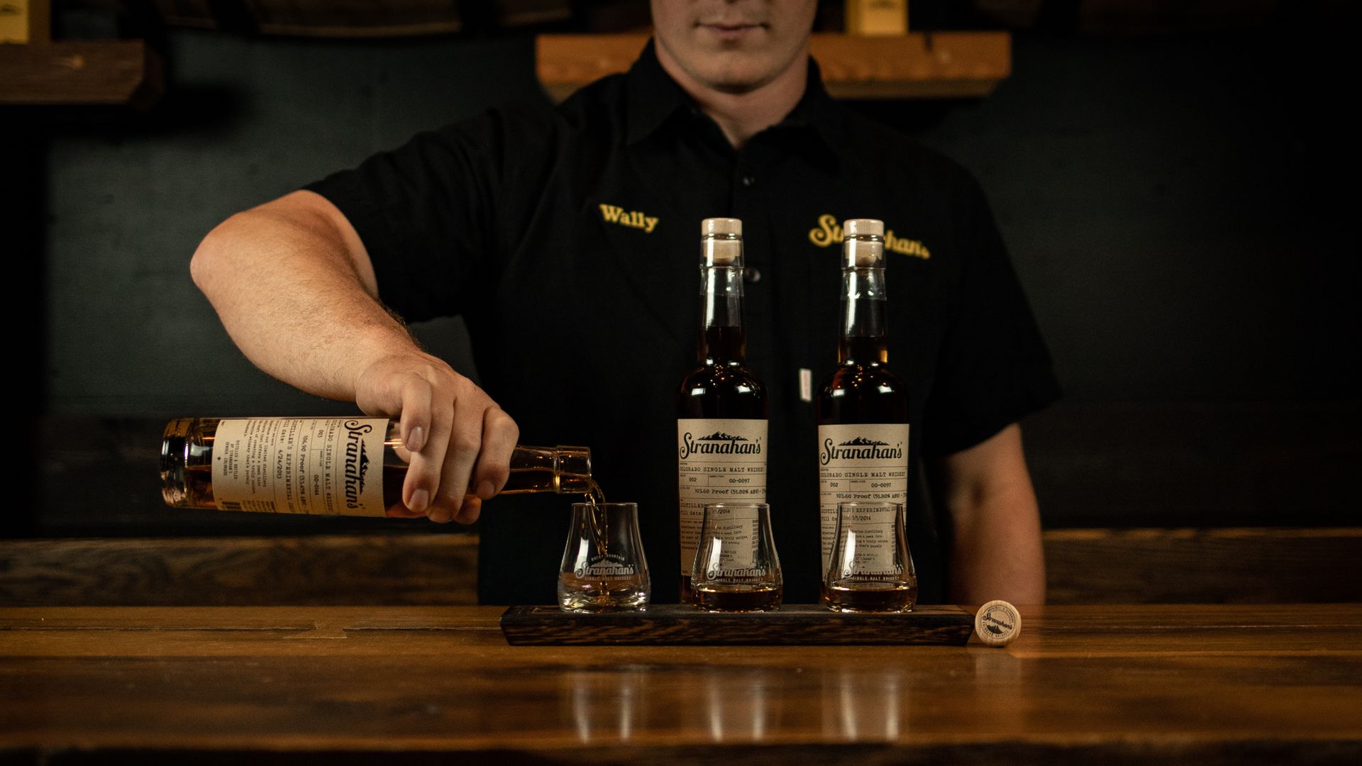 A tasting pour of Stranahan's Distillers Experimental Series. 