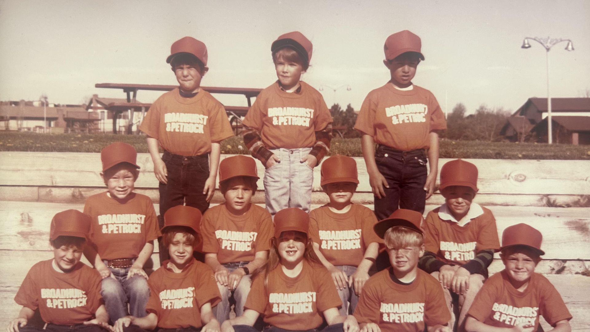Your Axios Arapahoe County reporter (top, middle), with his Little League buddy — and future baseball Hall-of-Famer — Roy Halladay (front, second from right).