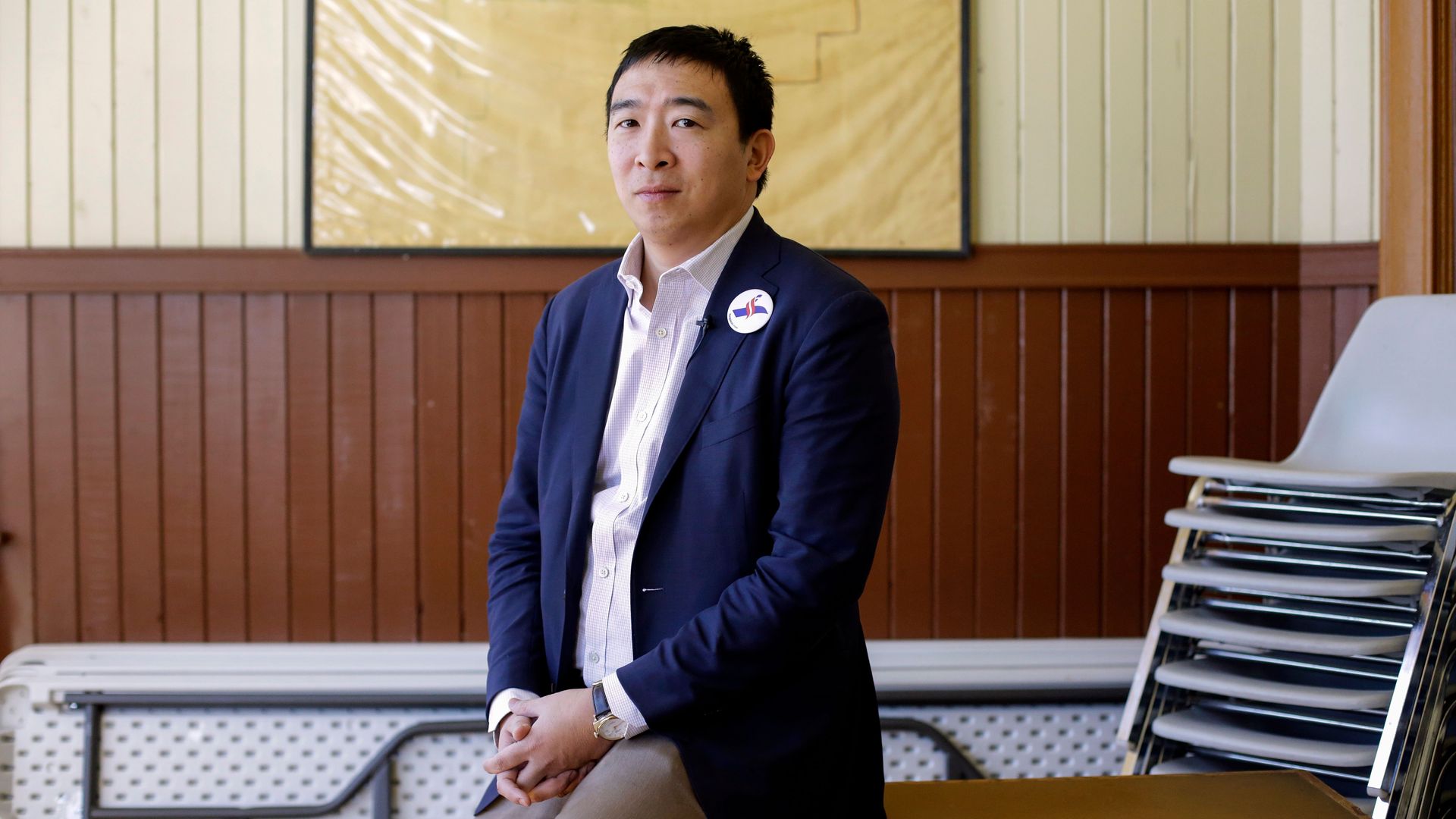 Democratic presidential candidate and businessman Andrew Yang
